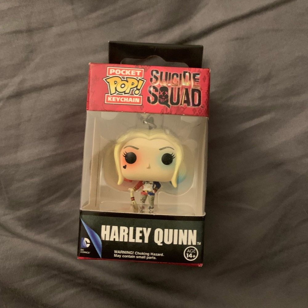Harley Quinn Pop Funko Keychain